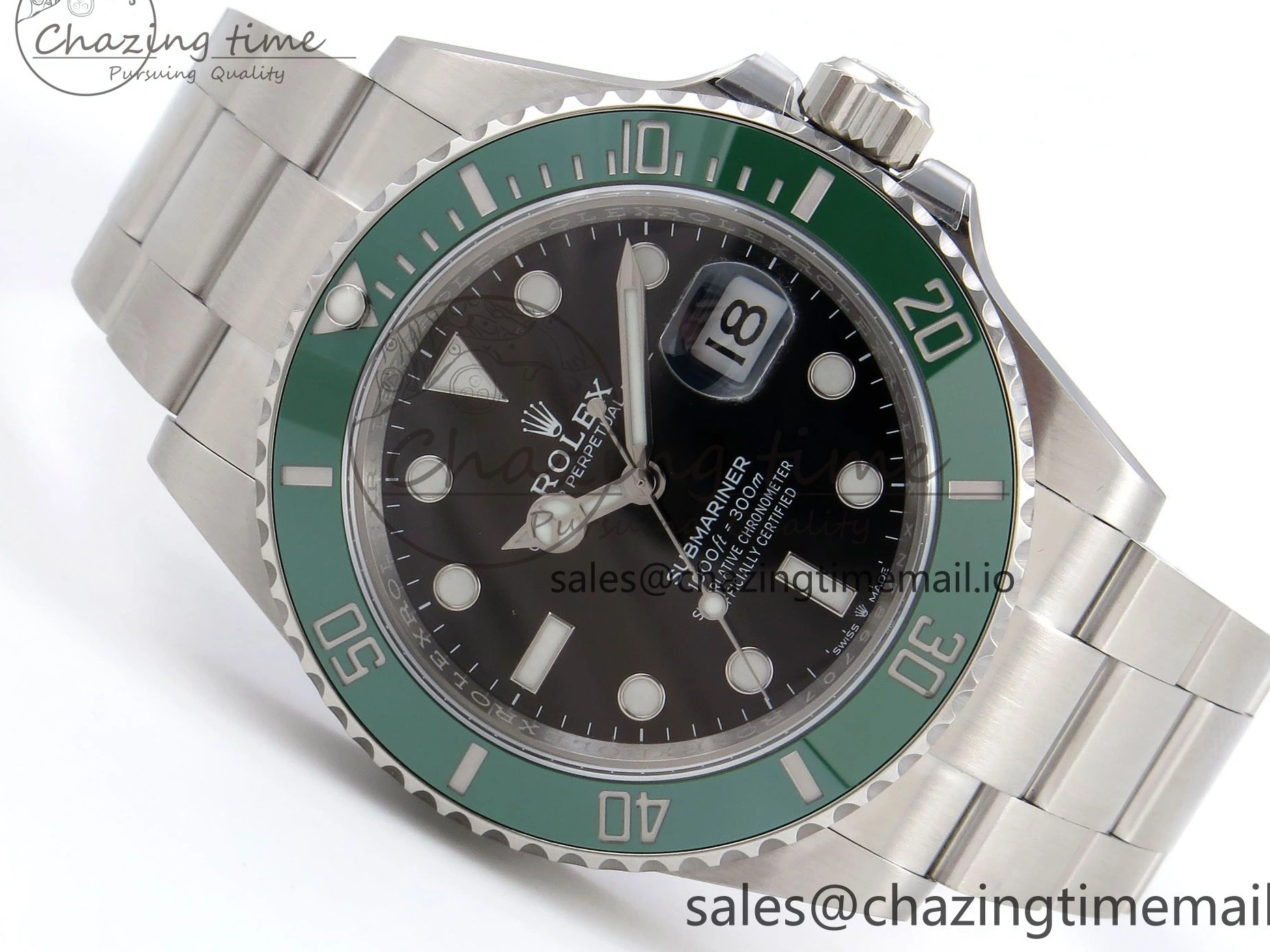 MiroTime 0509 Submariner 126610 LV HGF 1:1 Best Edition Green Bezel Black Dial on SS Bracelet SH3235 V OdorResistant 1265